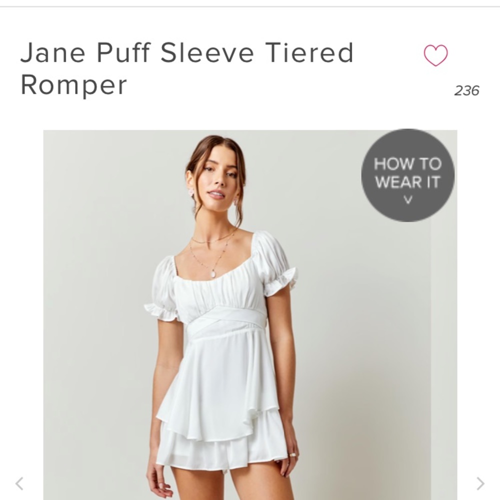 Super cute romper ! Worn once